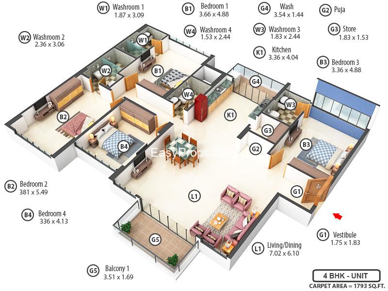 Karnavati Vivanta Living Block F