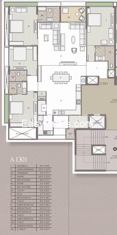 Samor The Gold SkyVilla