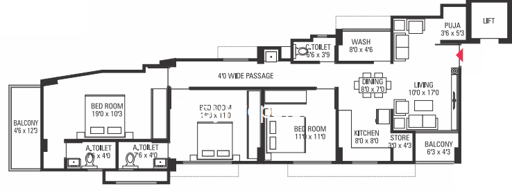 Hiradhan Rangbindu Flats