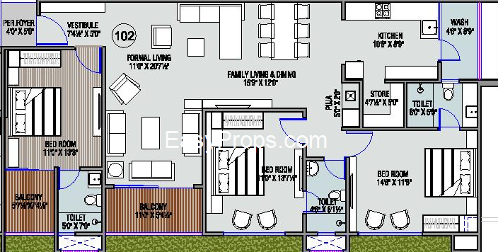 Square Samvat Residency