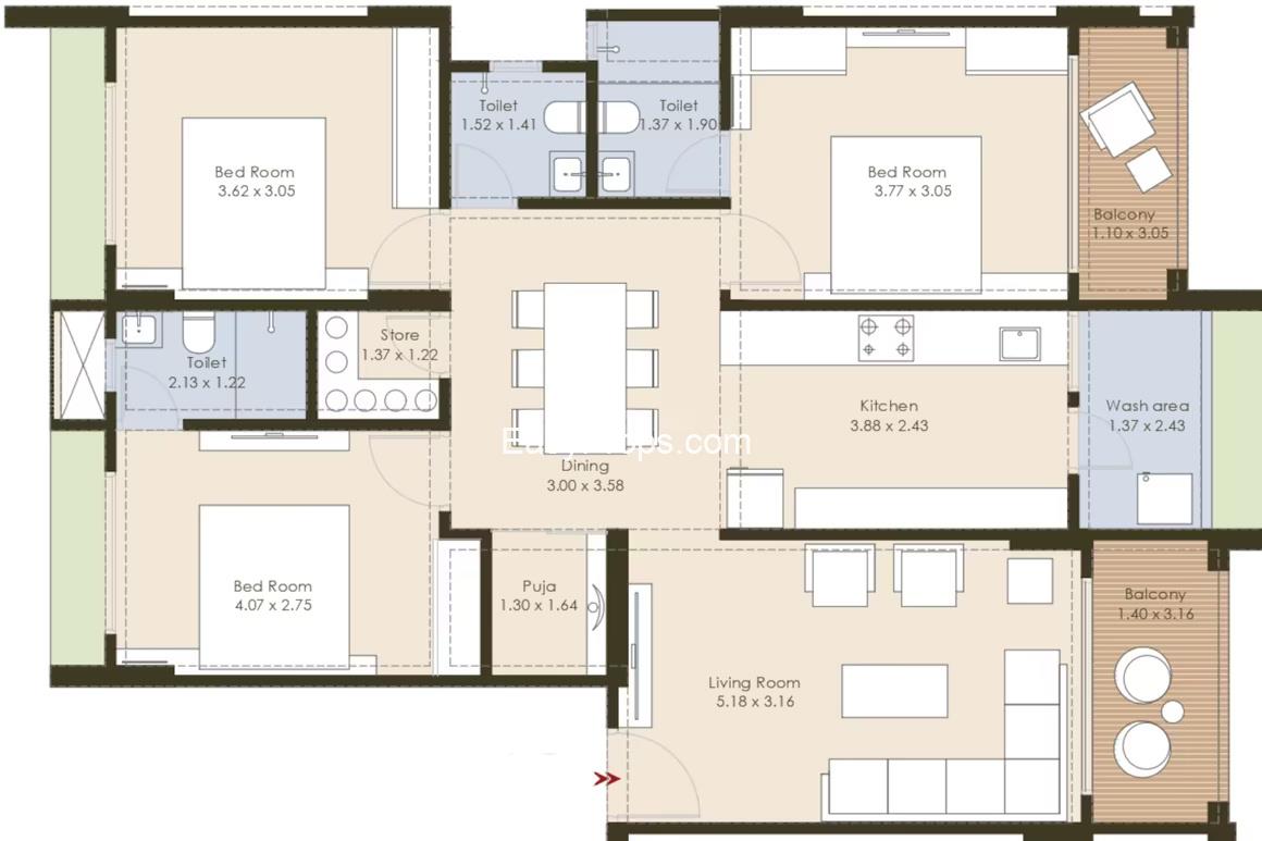 DNS Shailja Apartment