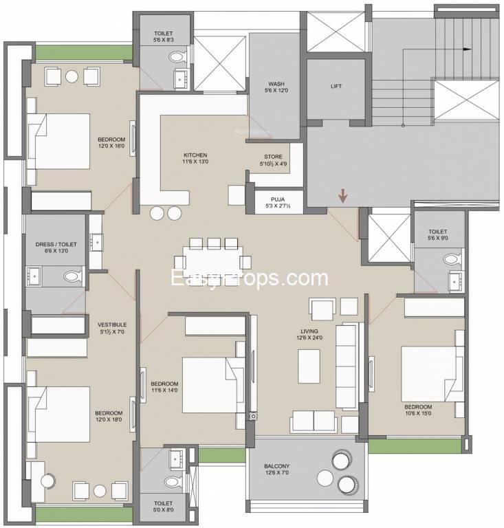 SB Karnavati Riverside Block A To C