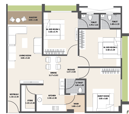 Aarinston Satyam Apartment