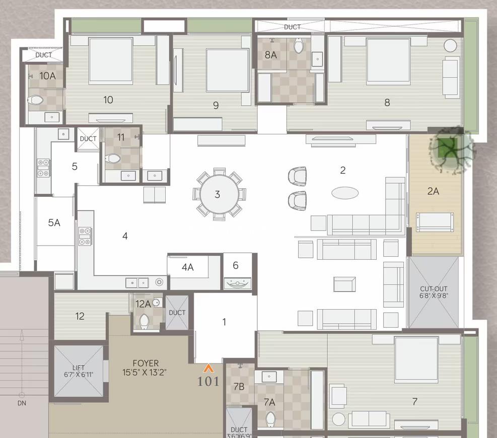 Samor The Gold SkyVilla