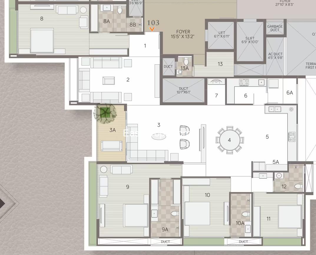 Samor The Gold SkyVilla