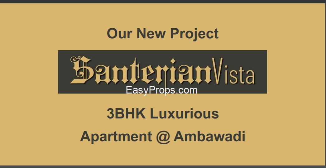 3 bhk flat on sale Ambavadi  area 